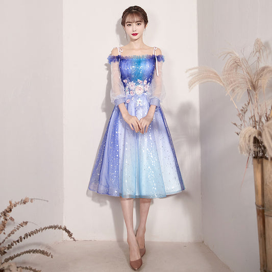 Starry Sky Dress Women's Light Luxury