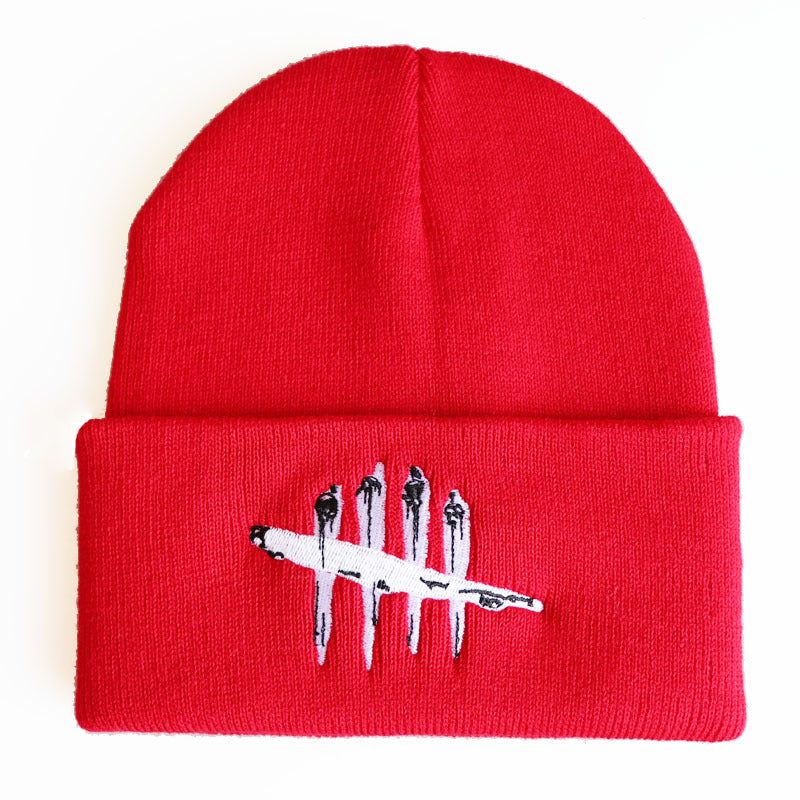 Hip Hop Ski Embroidered Knitted Hat