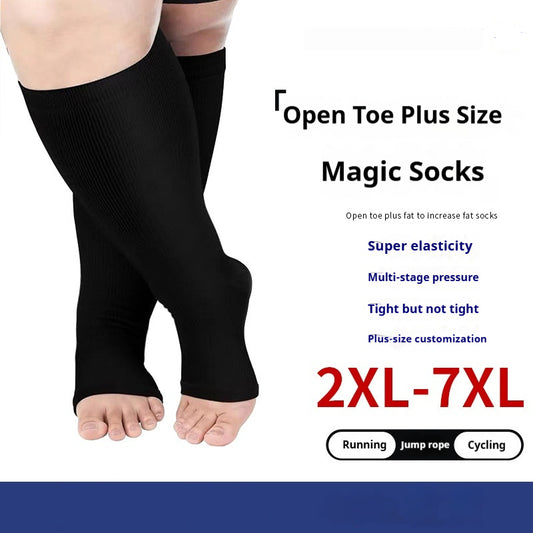Women's Plus Size Sports Breathable Toe-baring Socks