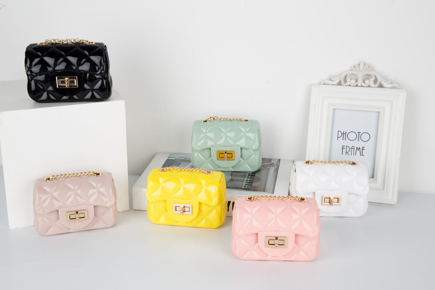 Coin purse women's mini cross body jelly bag