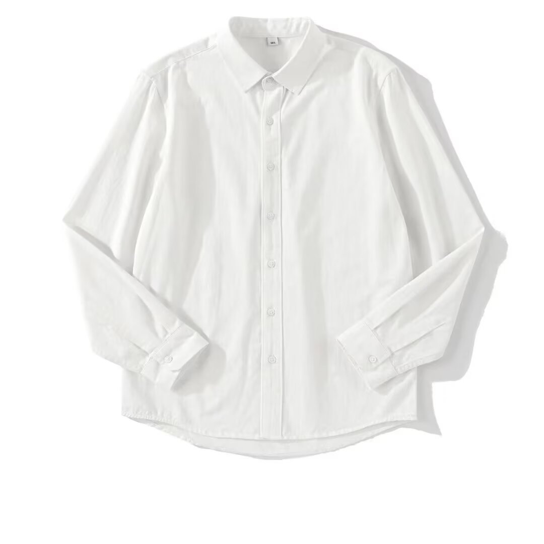 New All-match Solid Color Shirt Artistic Style Single-wear Top