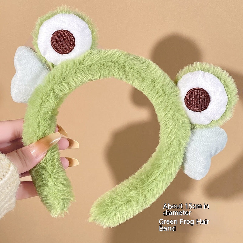 Plush Frog Headband Autumn And Winter