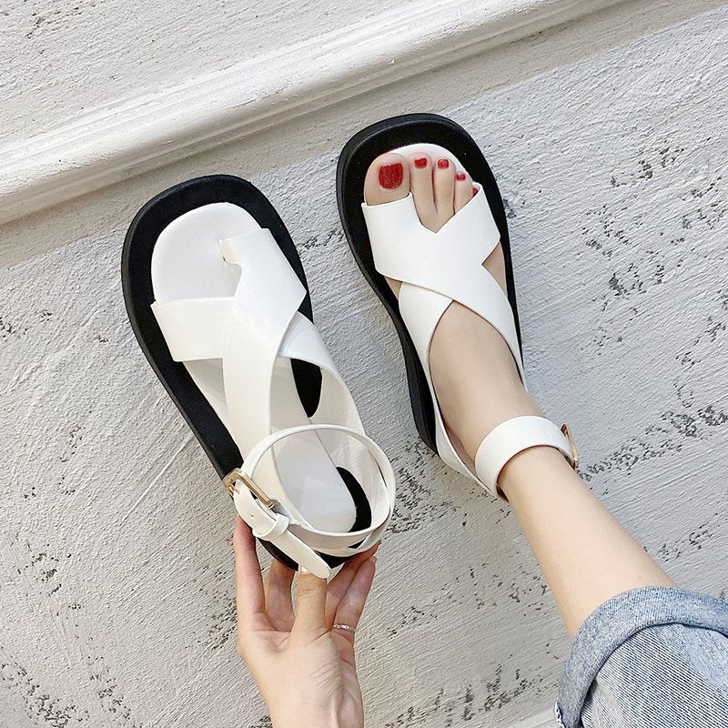 Sponge Cake Thick-soled Student Casual Sports Roman Beach Shoes