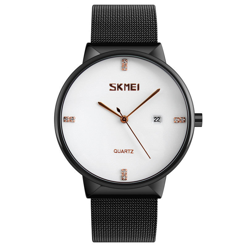 Men's Casual Quartz Watch Simple Large Dial Pointer Business Watch
