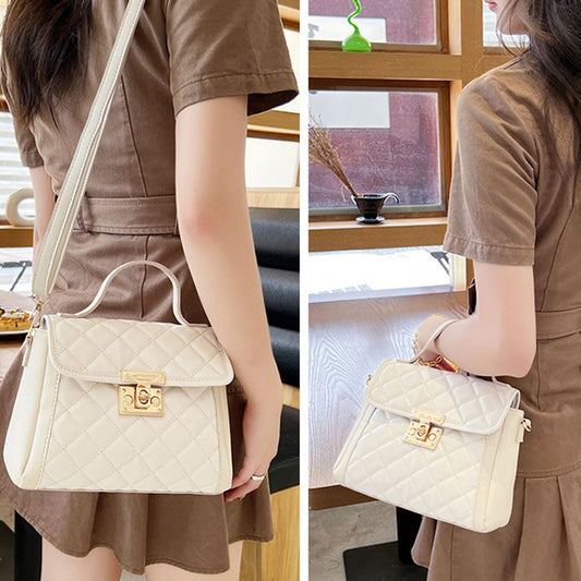 Women's Rhombus Crossbody Shoulder Bag Fashion PU Handbag