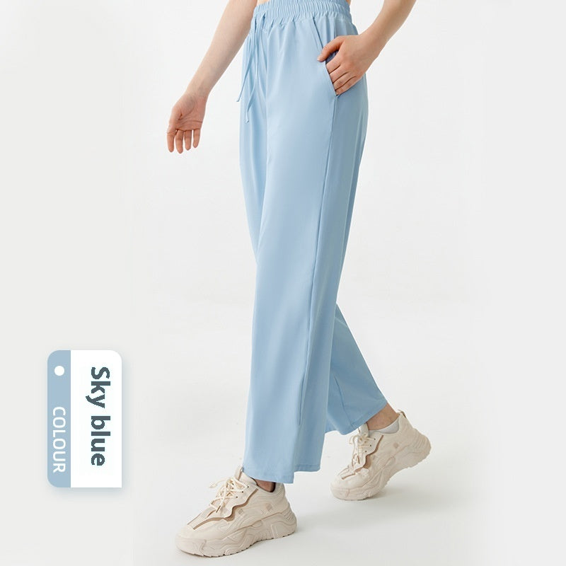 Slim Fit Breathable High Waist Workout Trousers