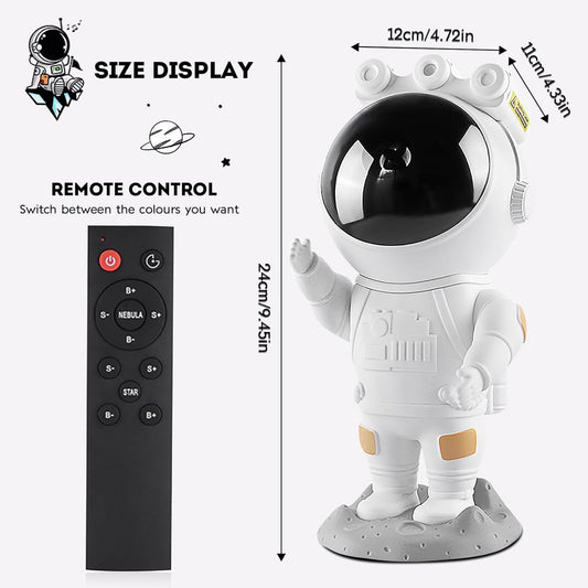 Astronaut LED Galaxy Projektor Starry Sky Night Light, Astronaut Star Projektor med, Timer och fjärrkontroll, Dimma för sovrum och tak projektor, Gåvor till barn och vuxna