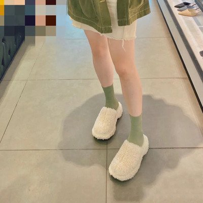 Women's Fashion Personality Baotou Plush Shoes
