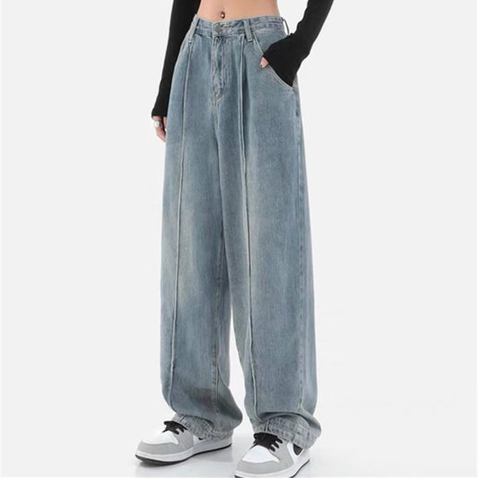 Women's Straight Loose Drape Jeans