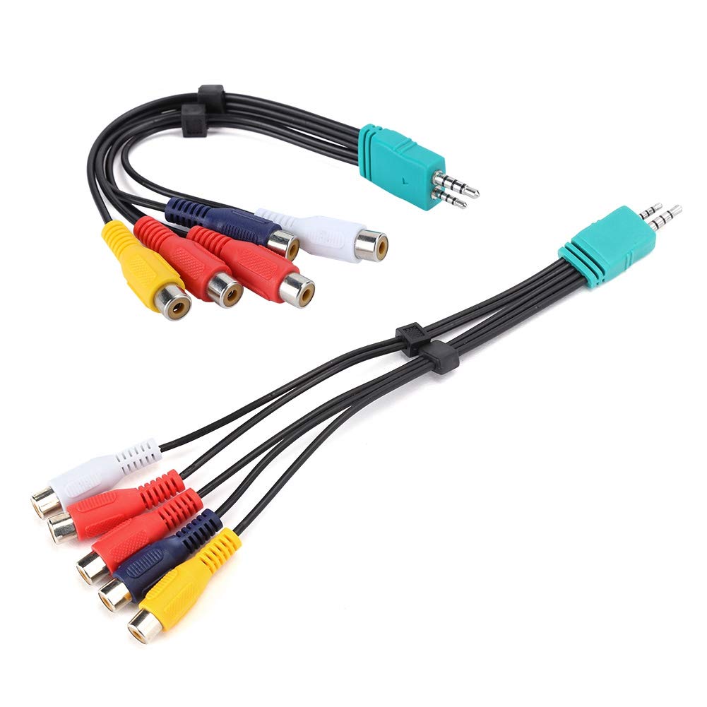 Keenso Double-end AV-kabel för LCD-TV-signallinje, Stabil Performance Video Cable för Hemmabio