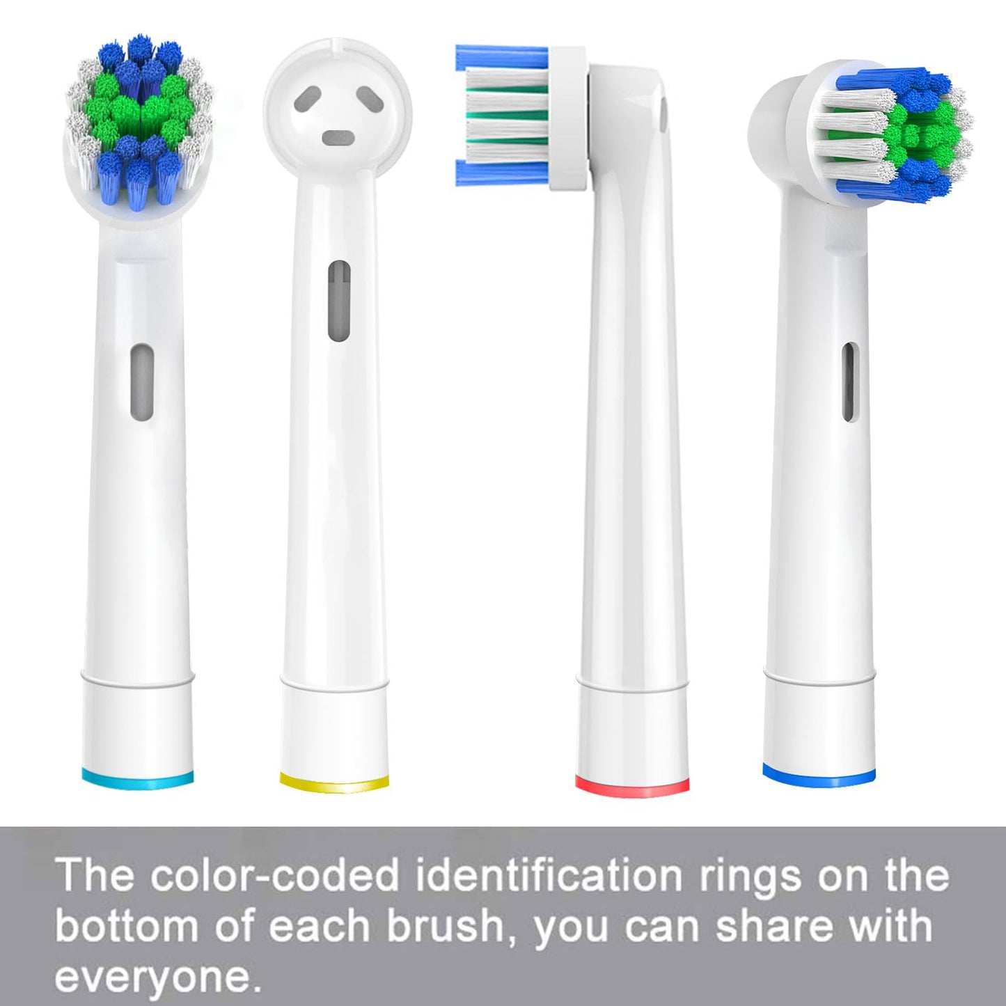 20 stycken professionella borsthuvuden kompatibla med Oral B eltandborstar, reservhuvuden för Pro 500/1000/1500/3000/3757/5000/7000/7500/8000