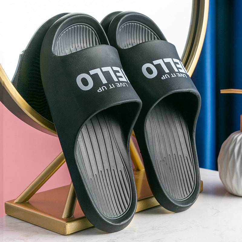 Home Slippers Couple Indoor Non Slip Soft Bottom Sandals And Slippers