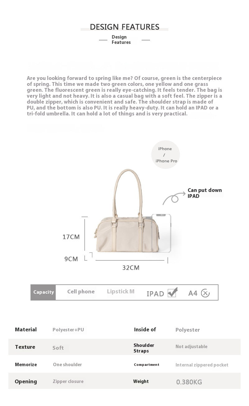 Women's Large-capacity Nylon Shoulder Fashion All-match Handbag