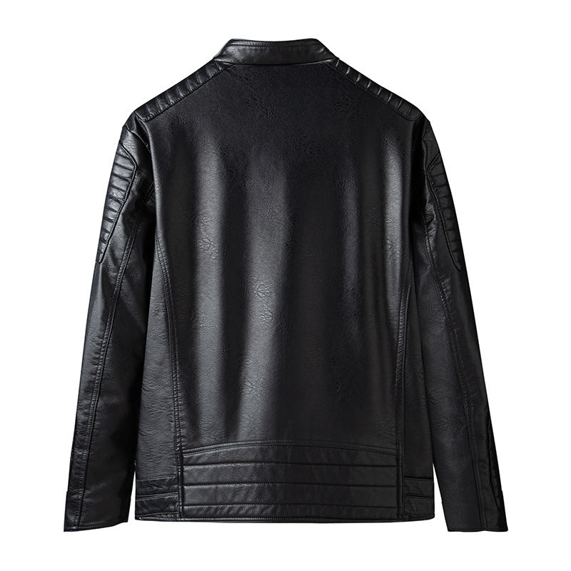Spring And Autumn Thin Men's Leather Clothing Fashion Casual Motorcycle