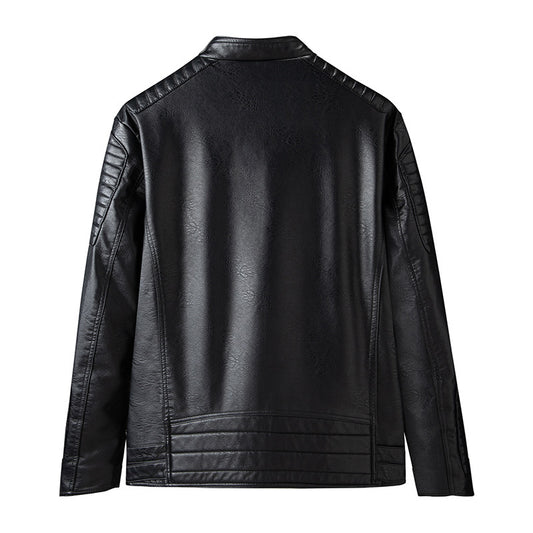 Spring And Autumn Thin Men's Leather Clothing Fashion Casual Motorcycle