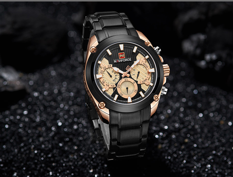 Waterproof quartz watch