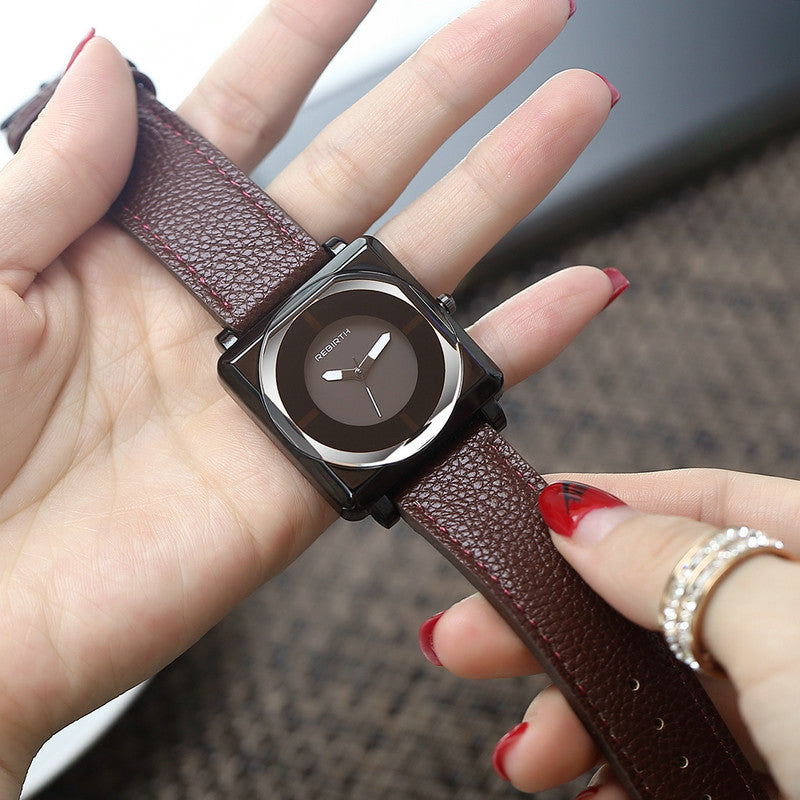 Quartz watch square belt quartz