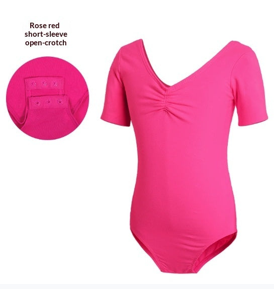 Childrens Dancewear Practice Wear Long-sleeve Ballet Leotards Chinese Dance Graded-exam Leotards