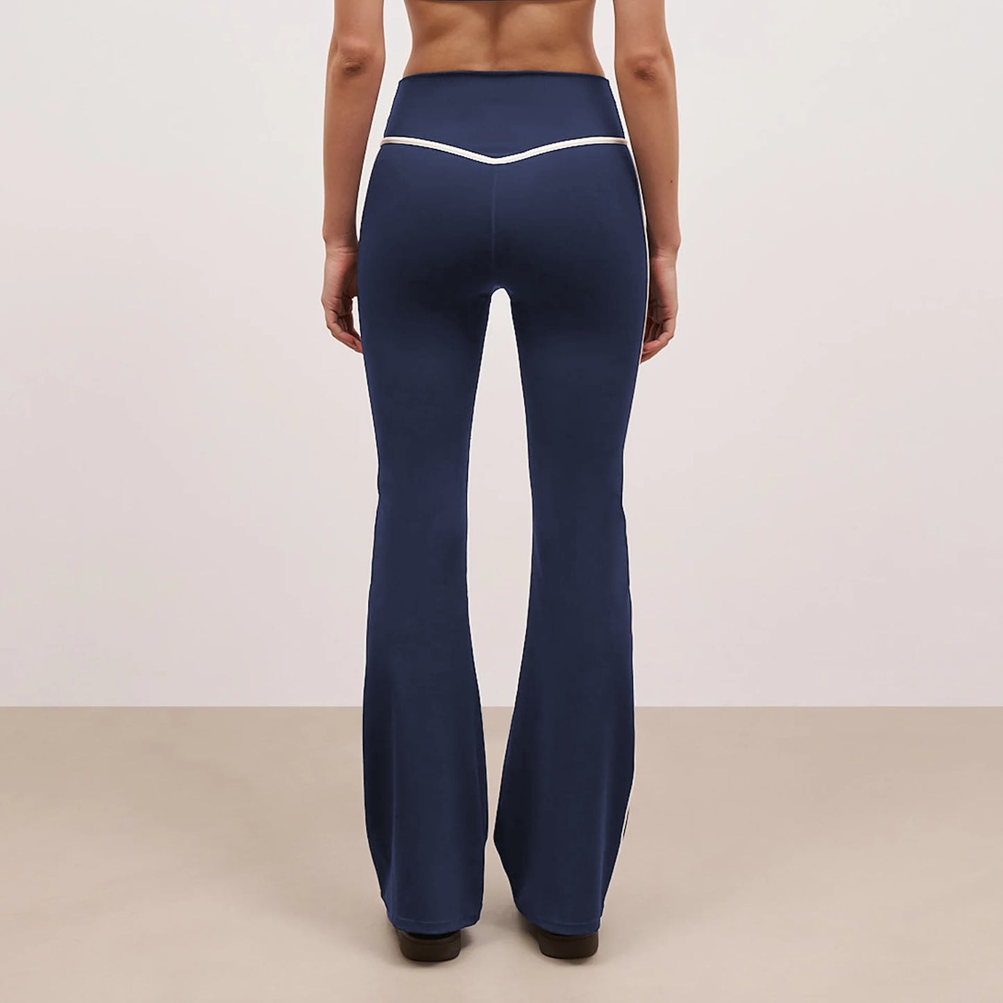 Yoga Pants Nude Feel Fitness Exercise Bell-bottom Pants