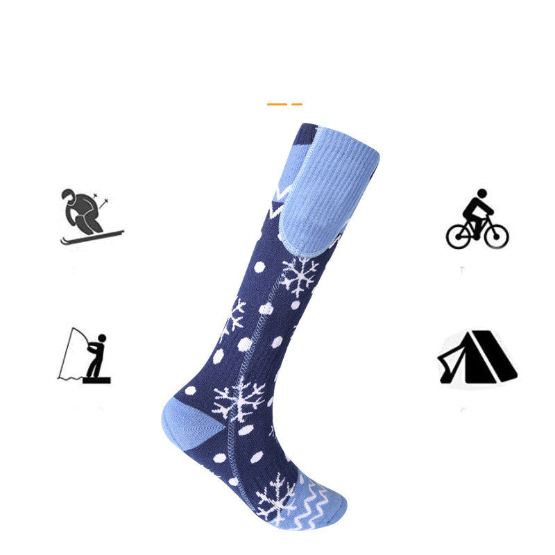 Outdoor Riding Ski Heating Socks USB