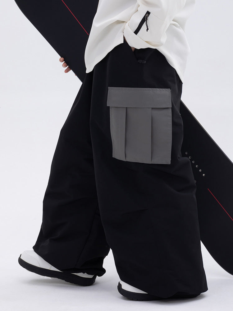 Womens Waterproof Loose-fitting Outdoor Ski Pants