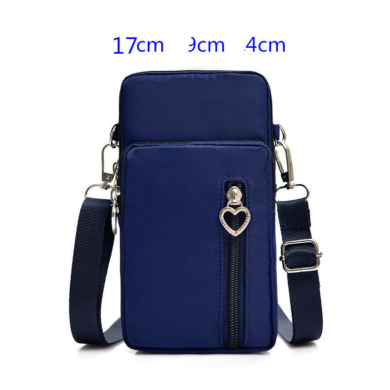Crossbody Hanging Neck Mobile Phone Cloth Bag Portable Mini Bag