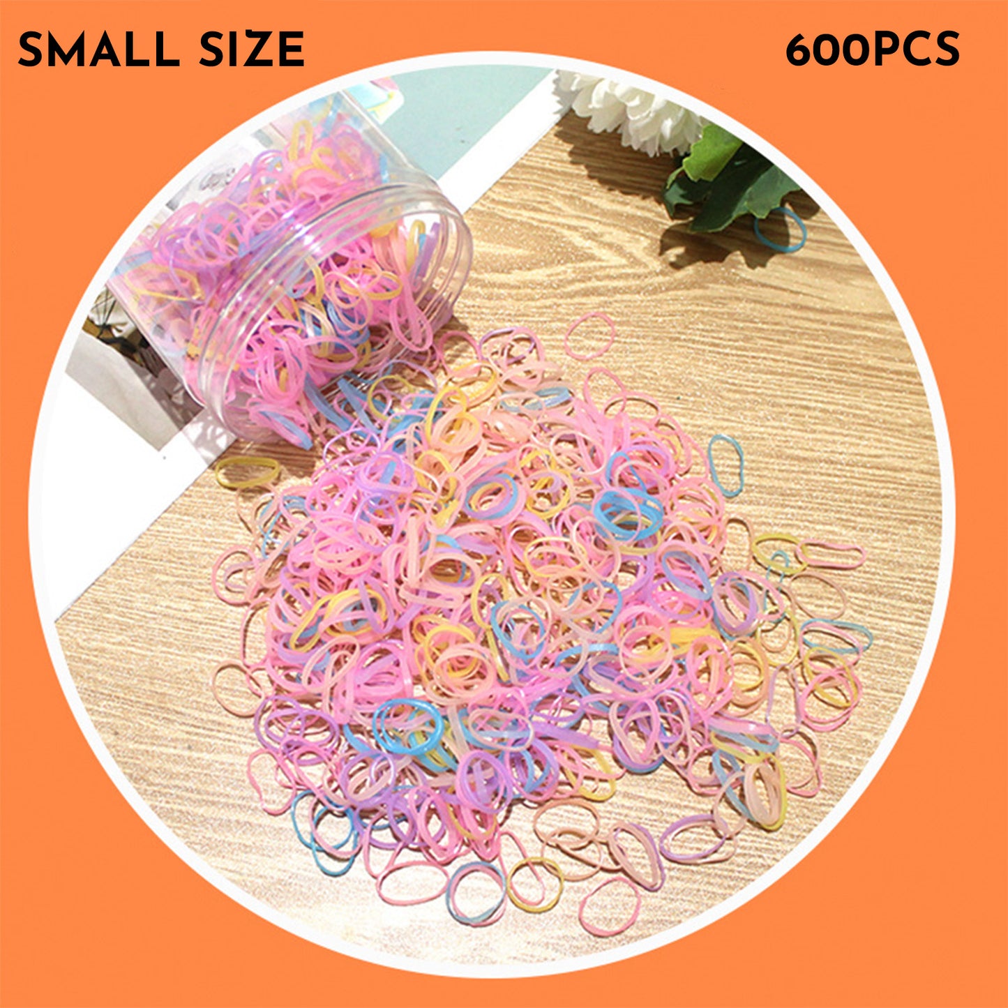 Baby Hair Ties Hair Rubber Bands For Toddler Infants Kids Girls Thin Small Hair Elastics TPU 300 600 Piece Pack