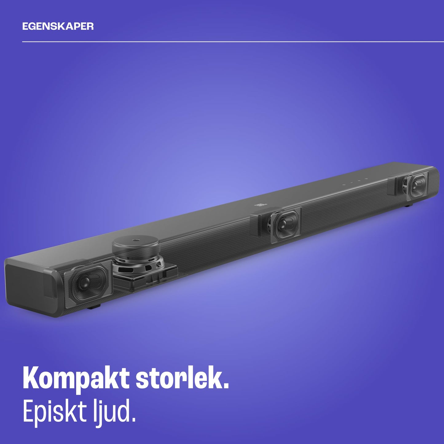 JBL Cinema SB 550, 3.1-kanals soundbar-högtalare med trådlös subwoofer, Dolby Audio, uteffekt 250 W, HDMI ARC och trådlös streaming via Bluetooth, svart