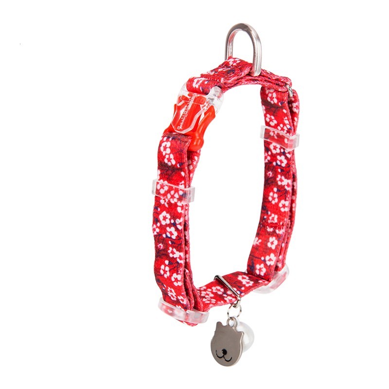 Pet Cat Brand Bell Fragmented Flower Collar
