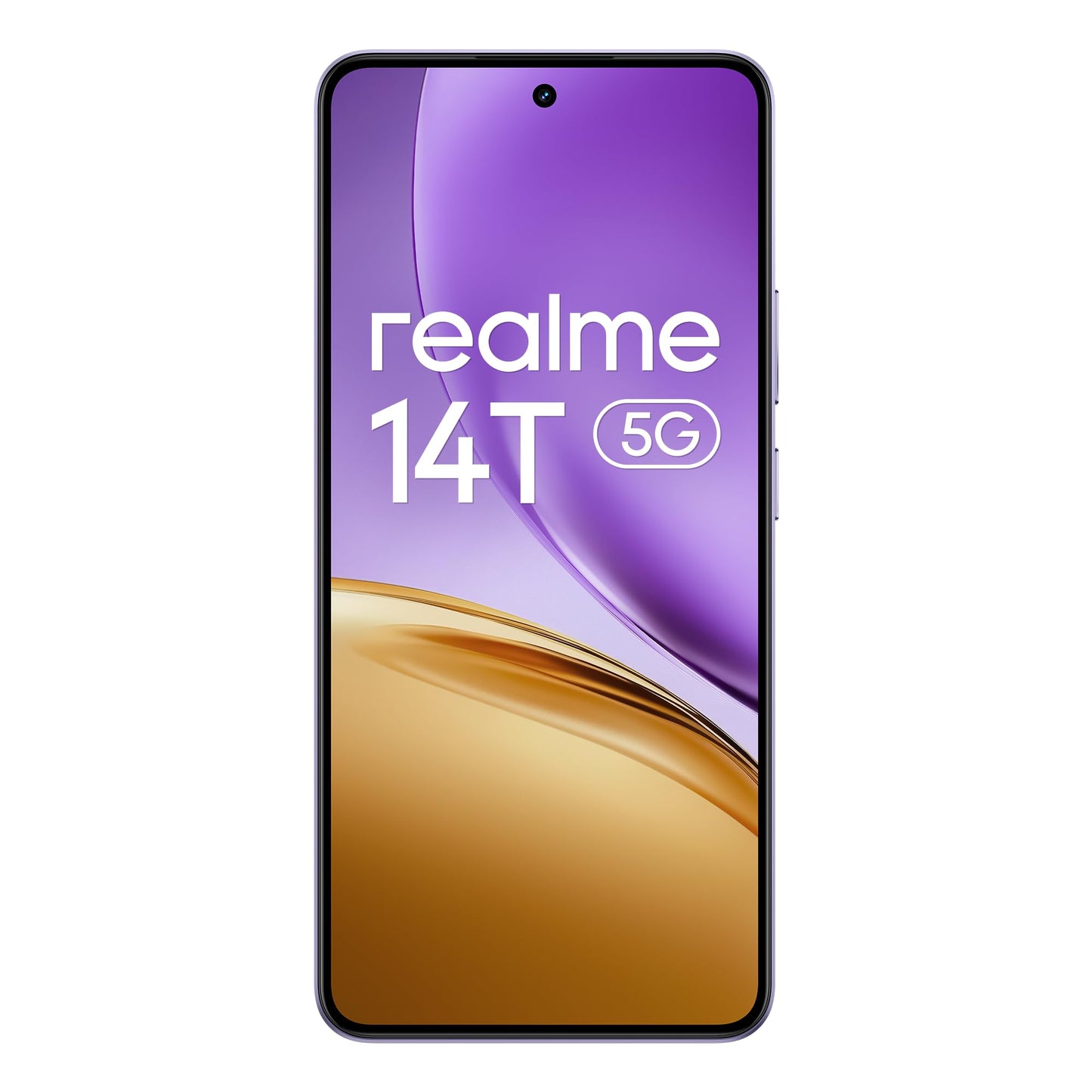 realme 14T smartphone 5g, 8+256 GB, 5260 mAh batteri, dimensity 6300 chipsats, IP69-vattentät, 50 MP-kamera, 120 Hz skärm med ögonvänlig effekt, lila, Amazon exklusiv (utan adapter)