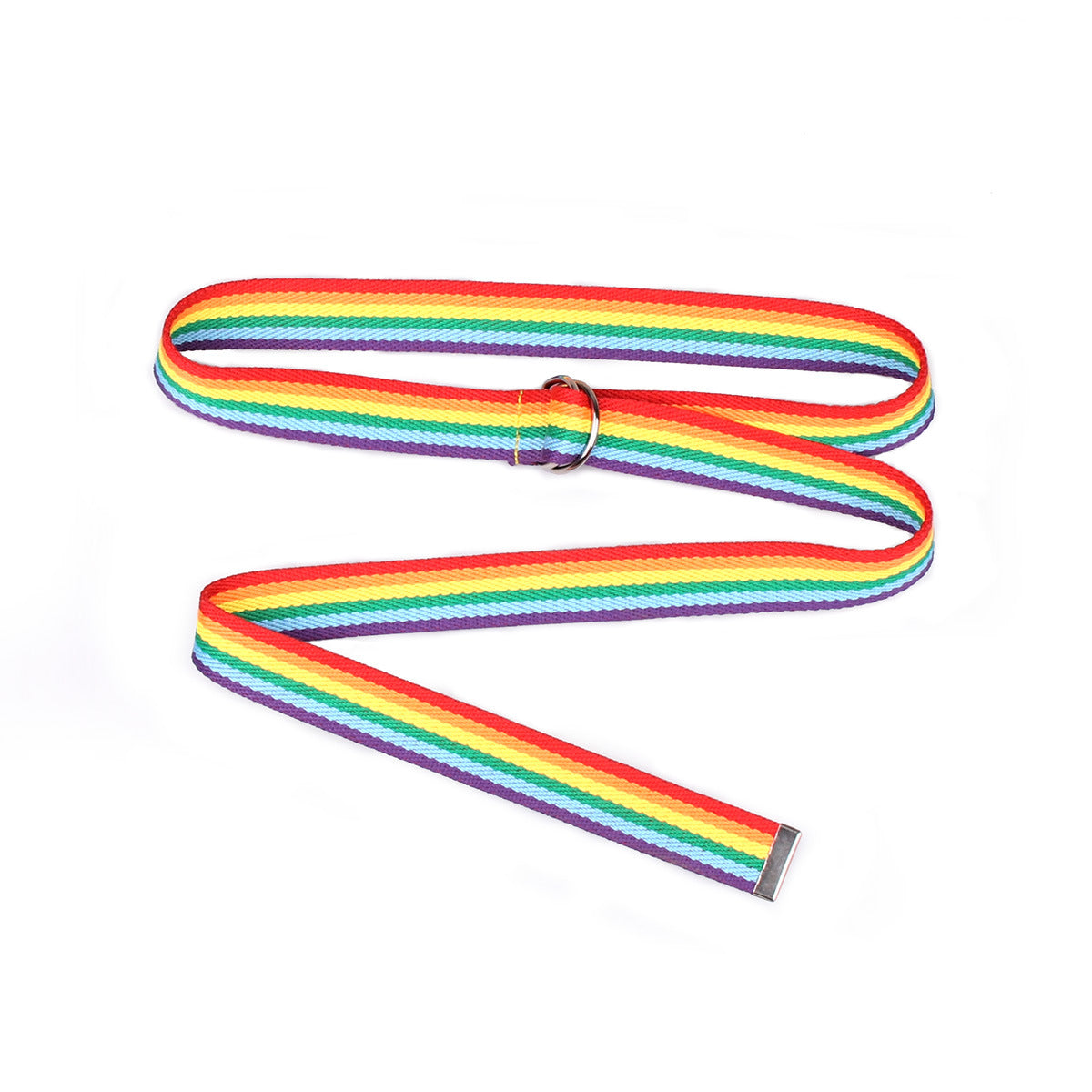 Double Loop D-shaped Rainbow Ribbon