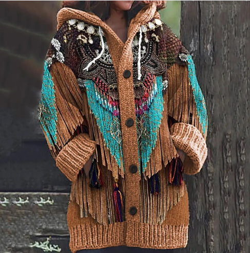 Sweater Autumn And Winter Loose Twist Cardigan