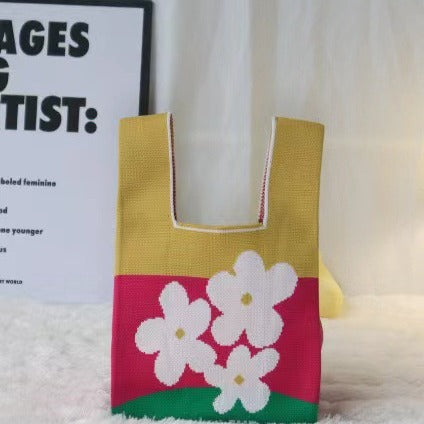 Knitted Handbag Personality Trend Vest Bag