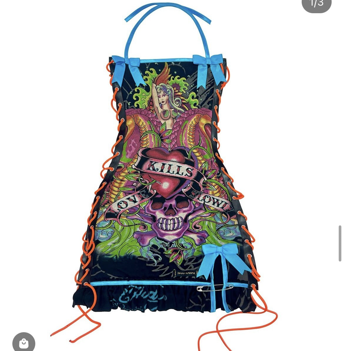 Printed Oil Painting Drawstring Tube Top Slip Dress