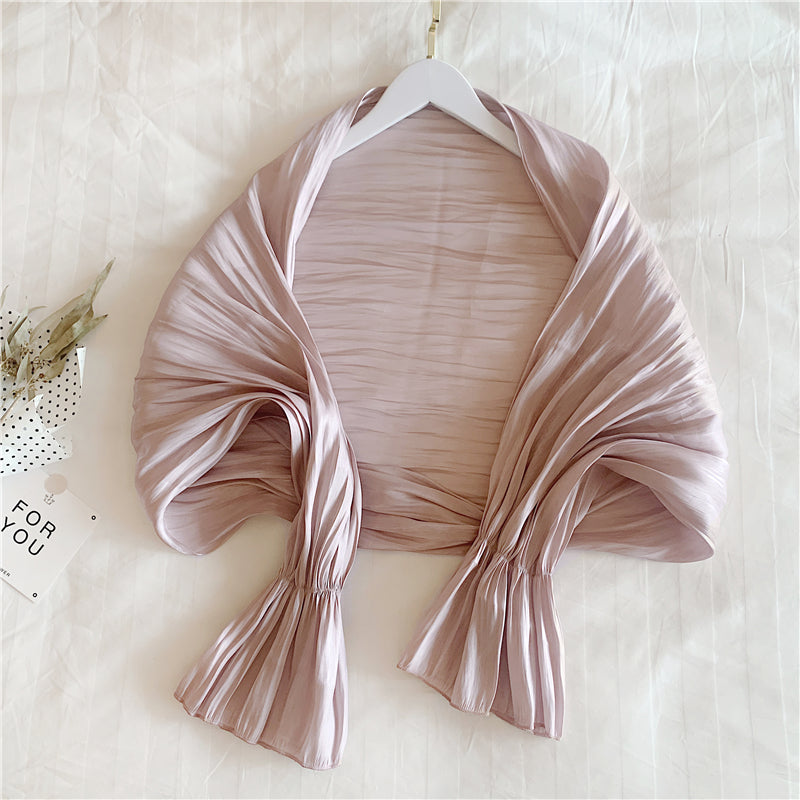 Celebrity Style Sunscreen Shawl Loose And Western With Sunshade Outside