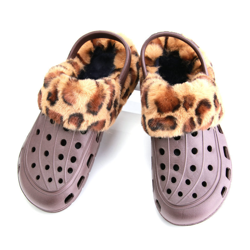 Men's Hollow Comfortable Breathable Leisure Garden Ladies Hollow Cotton Slippers