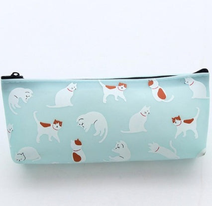 Cat pen bag jelly gel cartoon pencil case pencil case