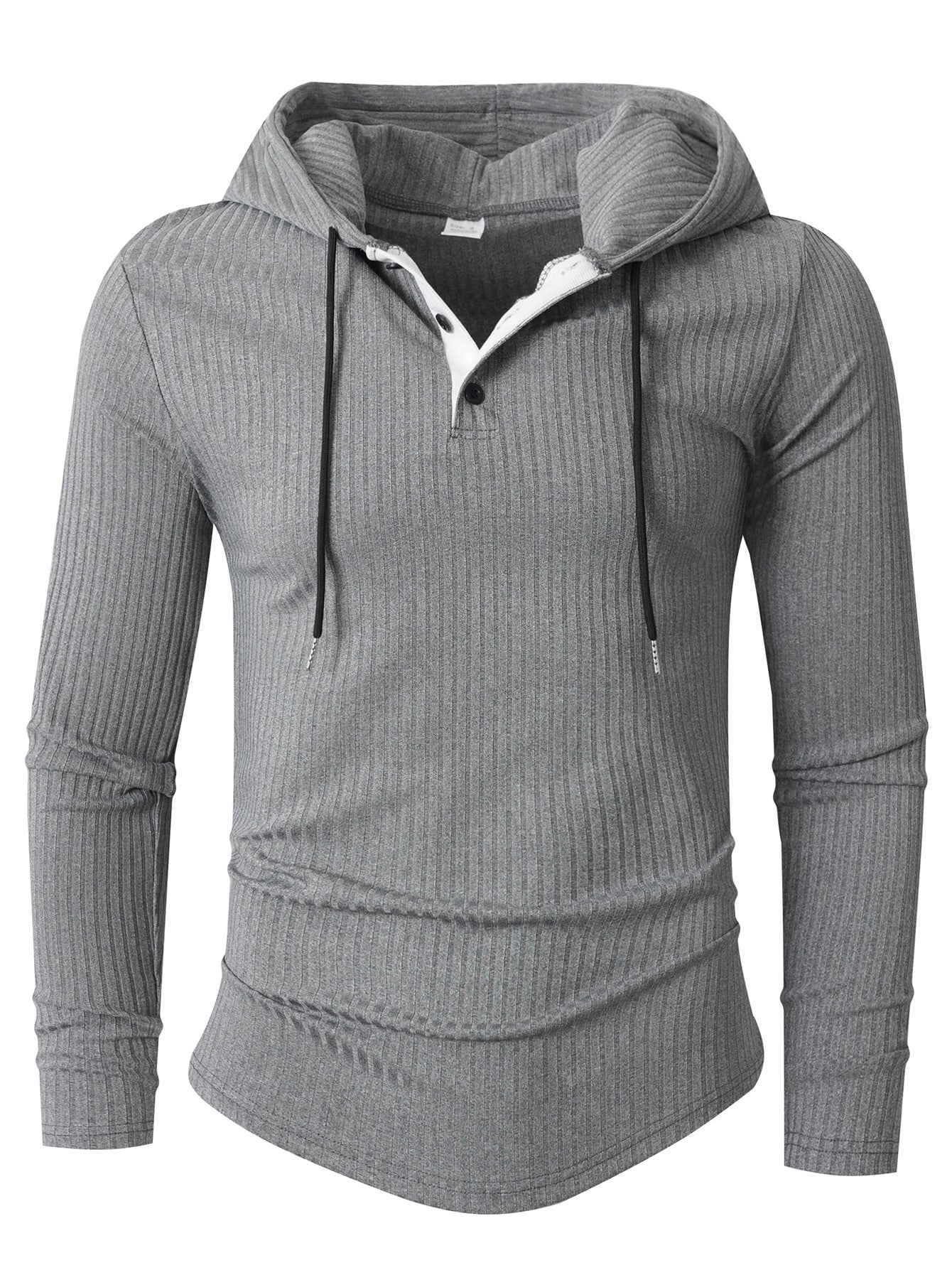 Fallwinter Long-sleeve Casual Sports Hoodie With Drawstring