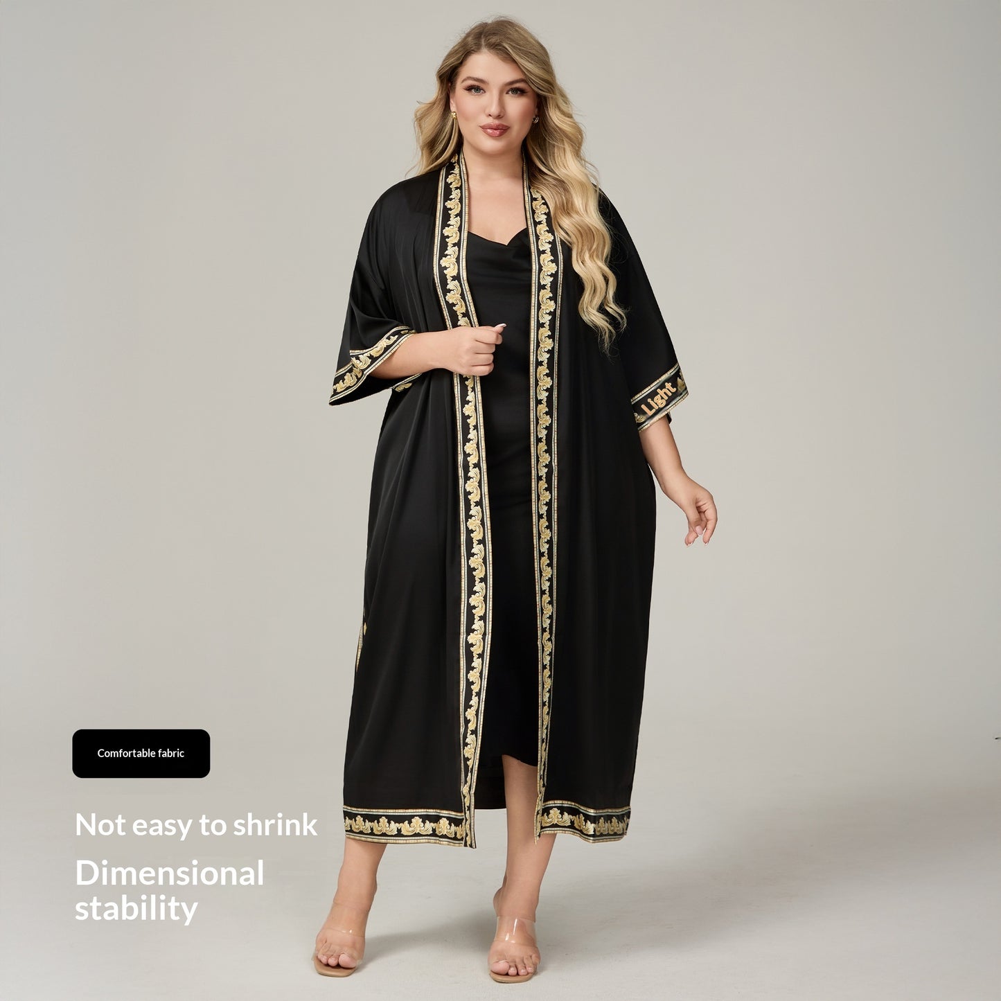 Plus-size Satin Nightgown For Women With Straps