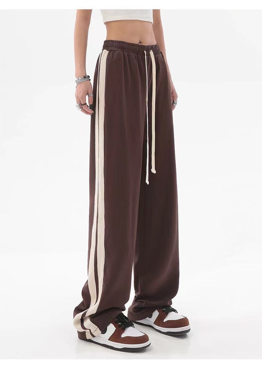 Retro Casual Women's Loose Hip Hop Wide Leg Track Pants