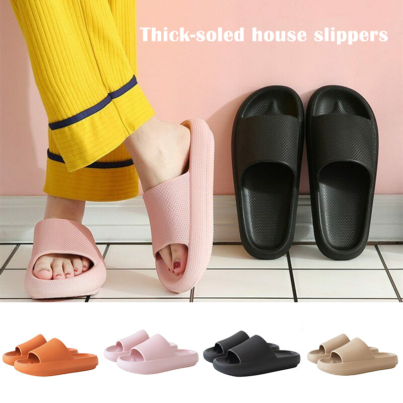 Non-slip platform sandals and slippers