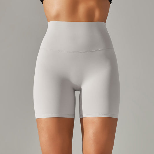 High Waist Peach Hip Tight Belly Trimming Sports Short Shorts