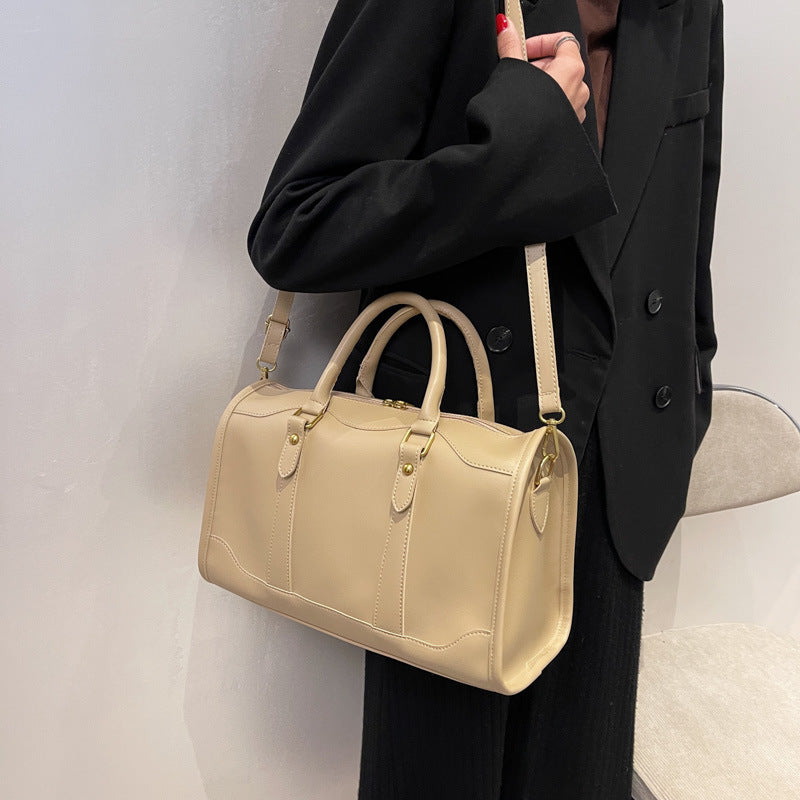 Portable Autumn And Winter Texture Large Capacity Bag