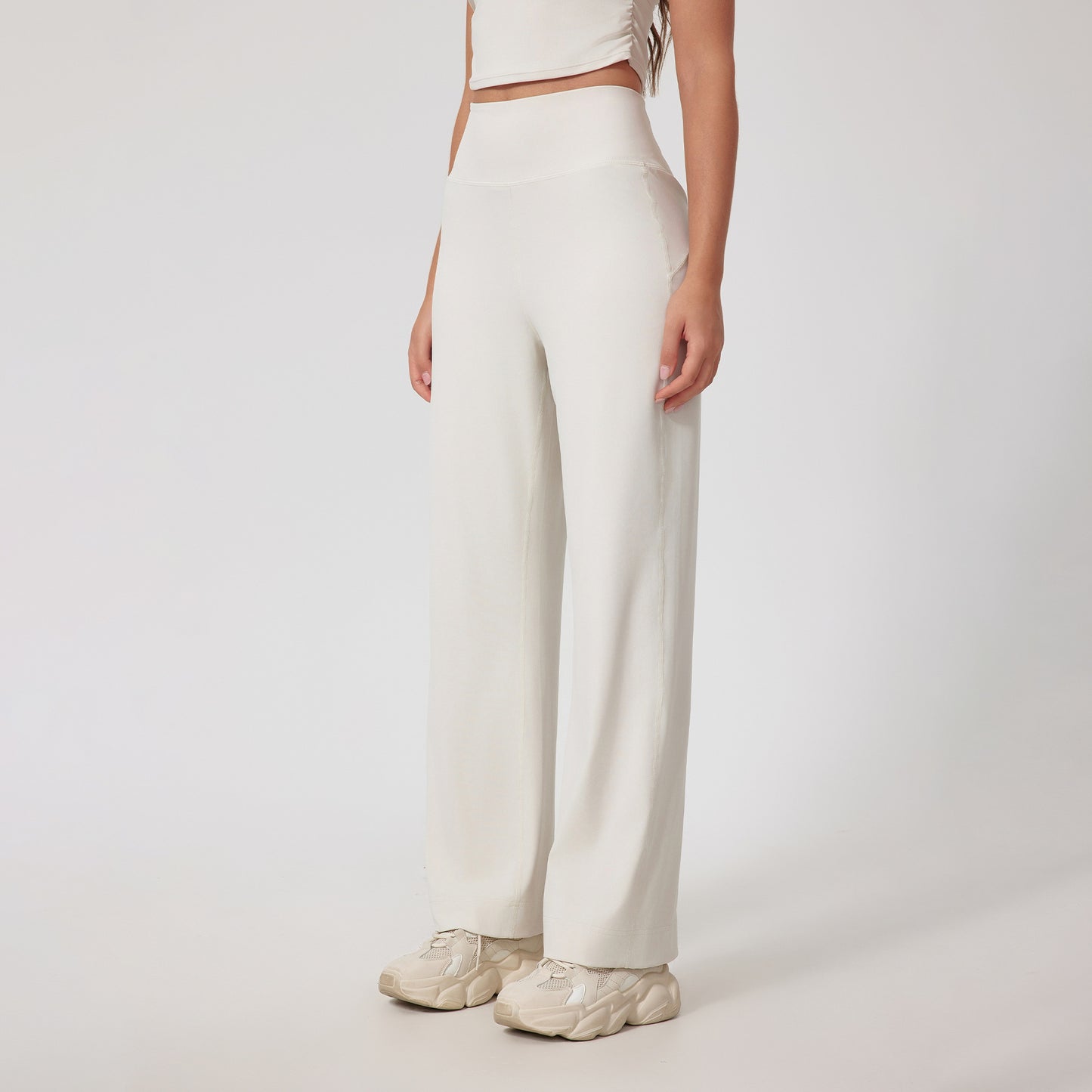 Straight Fitness Skinny Bell-bottom Pants High Waist