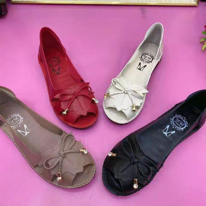 Middle-aged And Elderly Hollow Hole Shoes