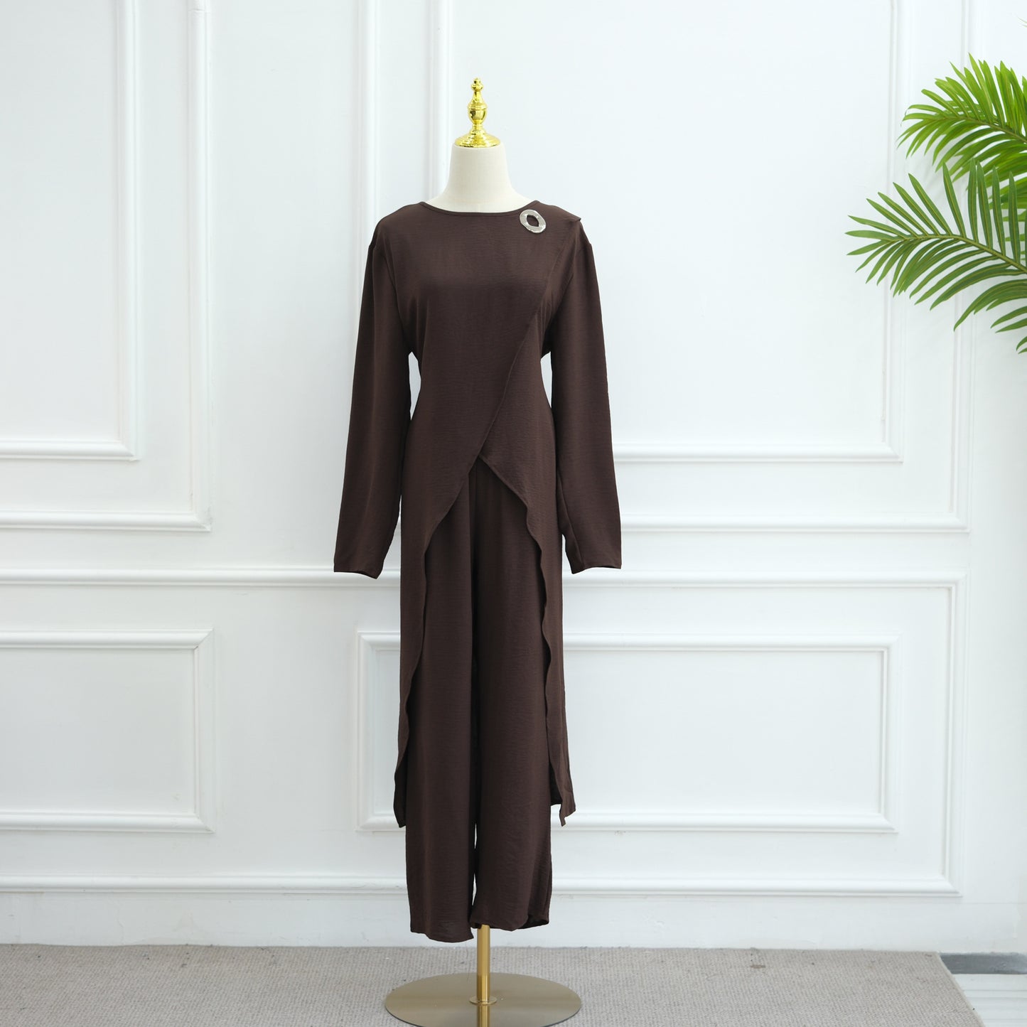 Womens Fashion Two-piece Top And Pants Set