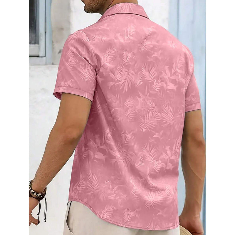 Men's Short-Sleeve Casual Fashionable Personalized Shirt