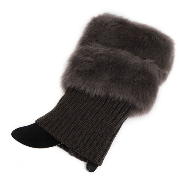 Boots, warm socks, Christmas fur, short wool shoes