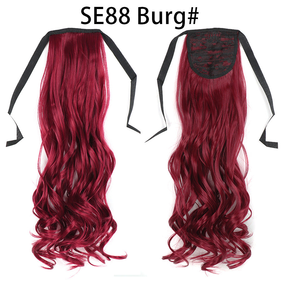 Bow Tie Strap Long Chemical Fiber High Temperature Silk Wig