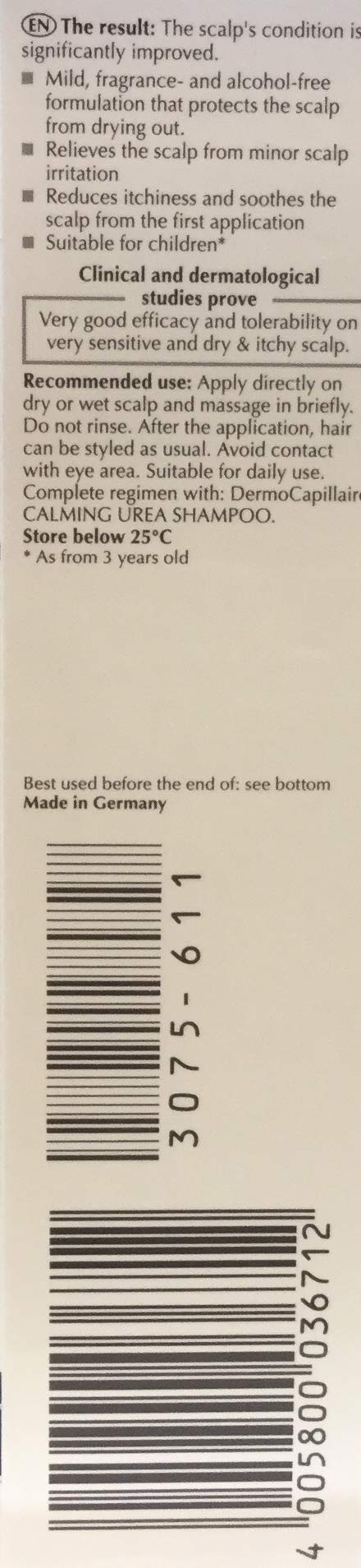 Eucerin DermoCapillaire lugnande urea-hrbottenbehandling - 5 % Urea 100 ml